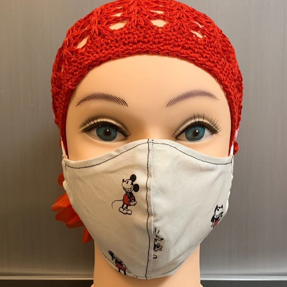 Handmade Face Mask Kids Size. 6-12Y Pattern-MK7